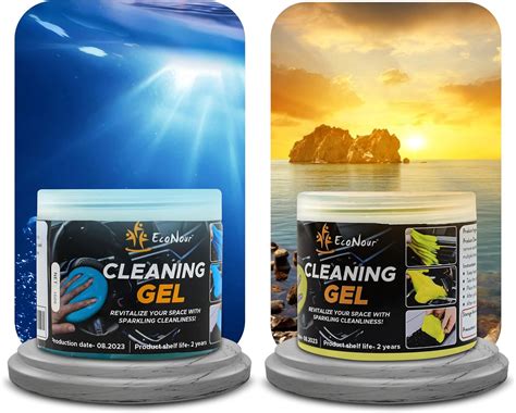 Amazon.com: EcoNour Car Cleaning Gel (2 Pack) for AC Vents & Cup ...