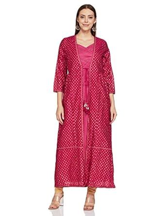 Buy global desi Women's Rayon a line Salwar Suit Set ...