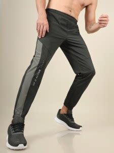 TECHNOSPORT Solid, Striped Men Green Track Pants - Buy TECHNOSPORT ...