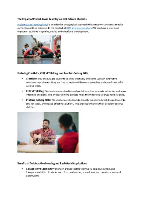 Fostering Scientific Temper - By emphasizing hands-on learning ...