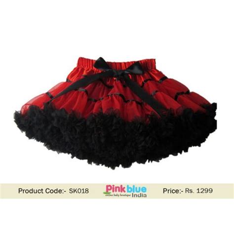 Trendy Red and Black Baby Tutu Skirt for Indian Infants – PinkBlueIndia.com