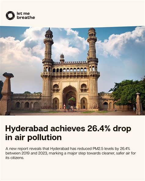 Hyderabad leads the way in air pollution reduction! | #LetMeBreathe ...