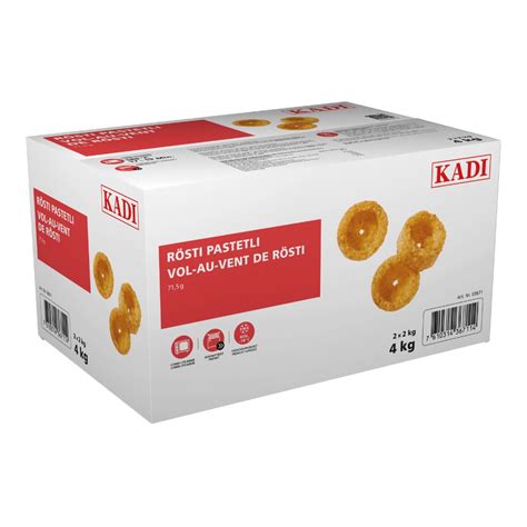 RÖSTI Vol-au-Vent (env. 75 gr/pce)