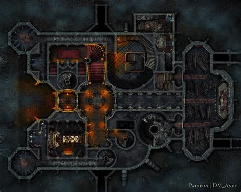 Castle Ravenloft - Main Floor - Battlemap - 50x40 : r/CurseofStrahd