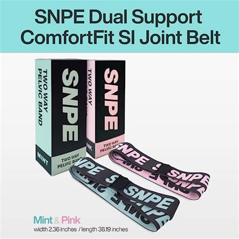 Buy SNPE Dual Support ComfortFit SI Joint Belt : superior stability and ...