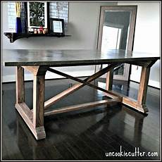 Concrete Dining Room Table by Concrete Dining Table Diy For Less Uncookie Cutter Concrete Dining Room Table
