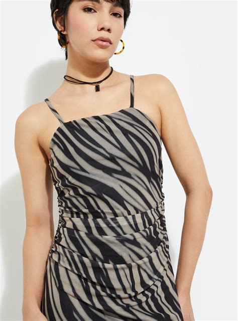 Buy URB_N Women Ruched Strappy Dress Online at just Rs. 999.0 ...