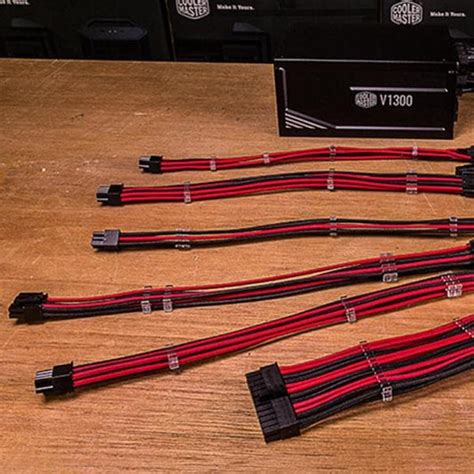 Buy COOLER MASTER PSU Extension Cable (Red/Black) | EliteHubs.com