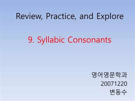 Image result for Syllabic Consonants Examples