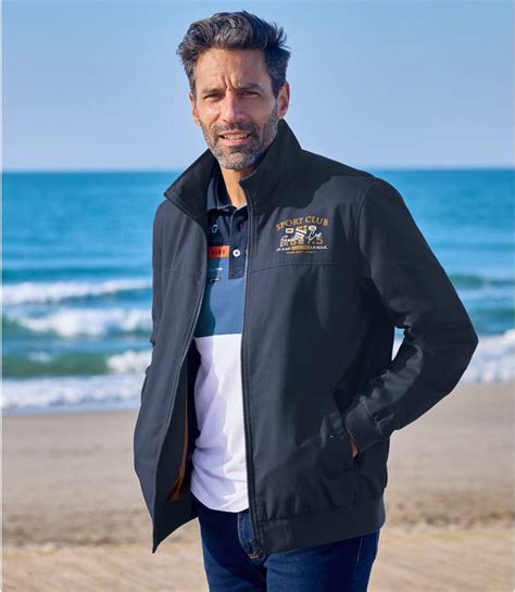 Men's Zip-Up Twill Jacket | Atlas For Men