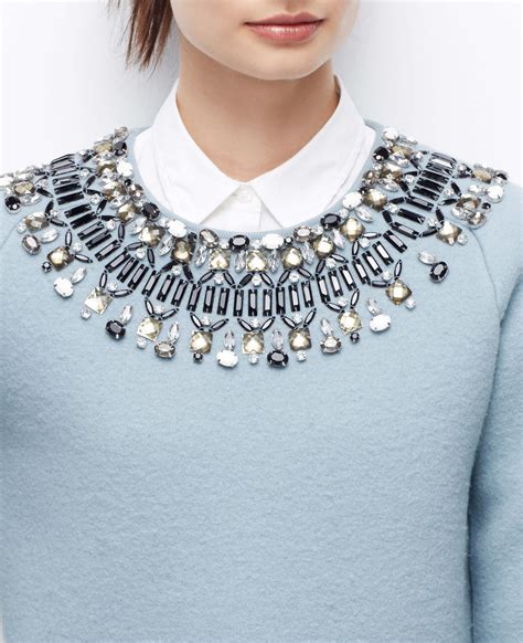 Jewel Neck Sweater | Jeweled sweater, Jewel neck, Jewels
