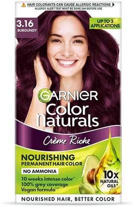 GARNIER Color Naturals Mini, Shade 316, Burgundy , Burgundy - Price in ...