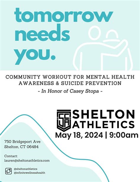 Tomorrow Needs You: Community Workout for Mental Health Awareness ...