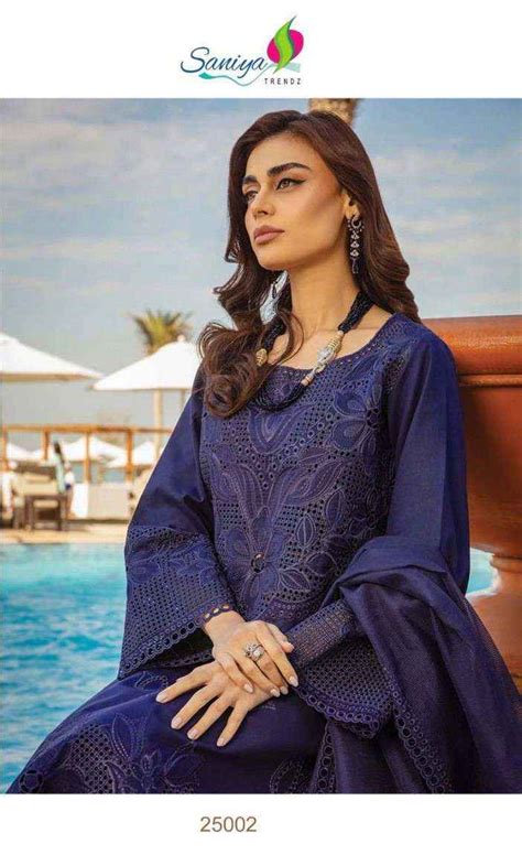 Saniya Trendz 25002 Heavy Chikanwork Pakistani Suit Collection