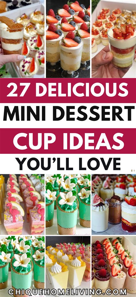 27 Best Mini Dessert Cup Ideas for Parties | Mini desserts, Mini ...