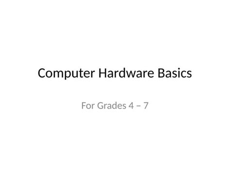 Computer Hardware Basics 的图像结果