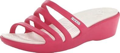 Buy crocs Women's 14706 Rhonda Wedge Pump,Raspberry/Oyster,10 M US at ...