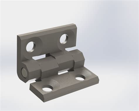 STL file Hinge 50x50mm for Furniture・3D printing design to download・Cults