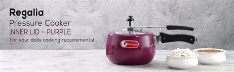 Regalia Induction Base Pressure Cooker with Inner Lid - 3L, Purple