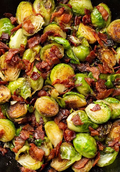 This bacon and Brussels sprouts recipe is a satisfying side dish that ...
