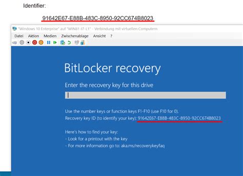 BitLocker Recovery Code Windows 1.0 的图像结果