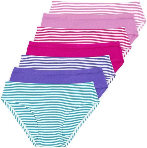 Buy Lucky & Me Girls 100% Cotton Underwear, Briefs Style, Gracie 7 Pack ...
