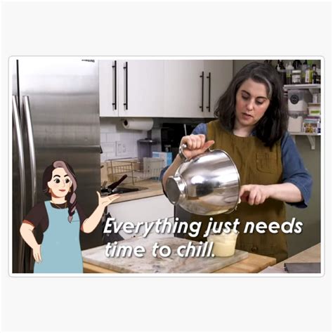 Maneki Claire Saffitz X Dessert Person Chill Quote Er, Phone Decal ...