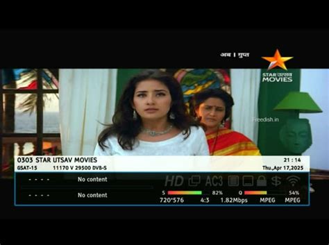 Watch Star Utsav Movies on DD Free Dish Channel Number 20