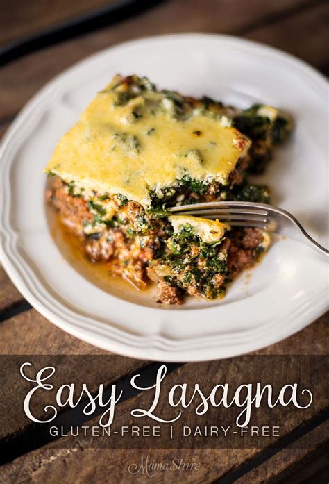 Easy Lasagna (Gluten Free & Dairy Free)   MamaShireMamaShire