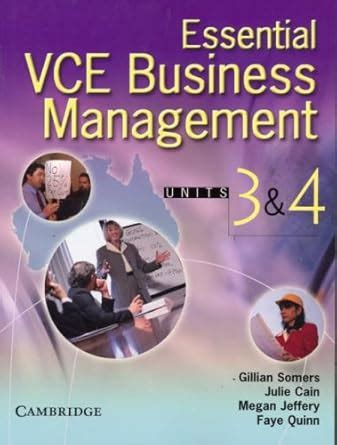 Buy Essential VCE Business Management Units 3 and 4 Book with CD-ROM ...