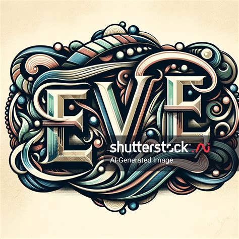 Eve Name Design AI-generated image 2453525867 | Shutterstock