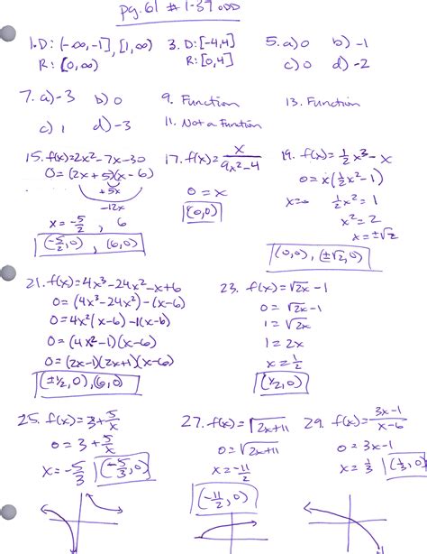 Precalculus Formula Sheet Math 12 â€“ Precalculus â€“