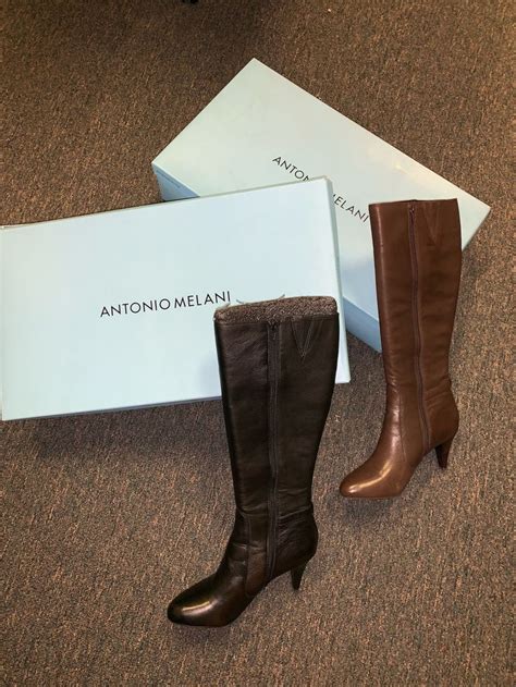 Antonio Melani Boots Available in brown and black Sz: 8.5 $39.99/ea ...