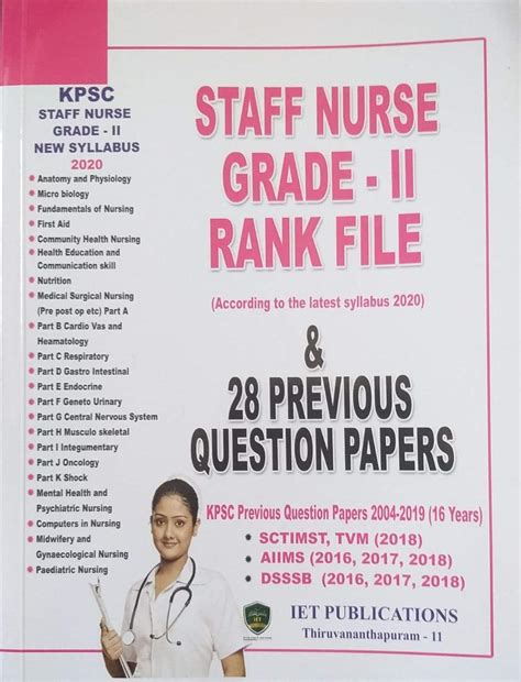 Staff Nurse Grade-II Rank File - KPSC - 2020 Examination - 28 Previous ...