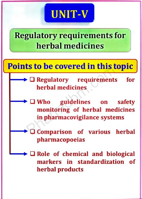 QC and Standardization of Herbal Drugs: Unit 1 Overview - Studocu
