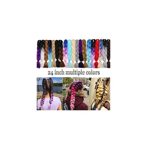 Buy Benehair Ombre Braiding Hair 1 Bundle 24inch Jumbo Braiding Hair ...