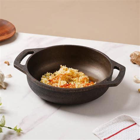 Cast Iron Cookware - Buy Best Cast Iron Kadai |Nestasia