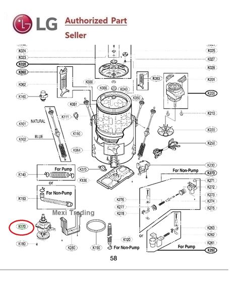 Image result for Front Load Washing Machine Parts