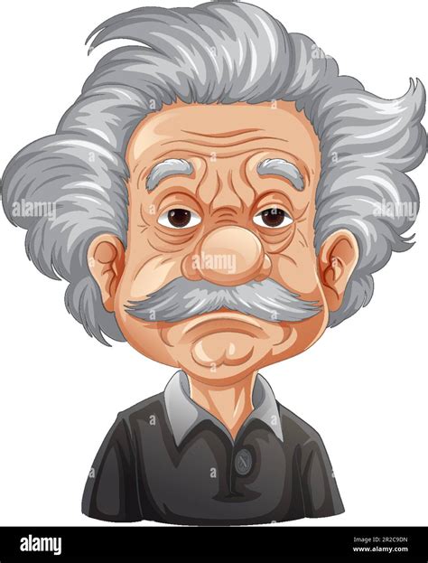 Albert Einstein cartoon character illustration Stock Vector Image & Art ...