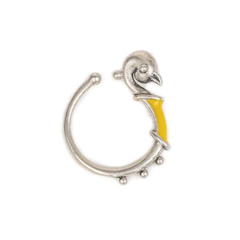 Buy Shaya by CaratLane Pakkhi Nose Ring in Oxidised 925 Silver at Amazon.in
