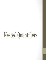 Image result for Nested Qiantifiers