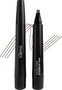 Gleva Eyebrow Pen with 4 Micro-Fork Tip Applicator - Price in India ...