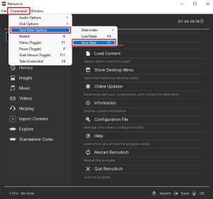 Using RetroArch 的图像结果