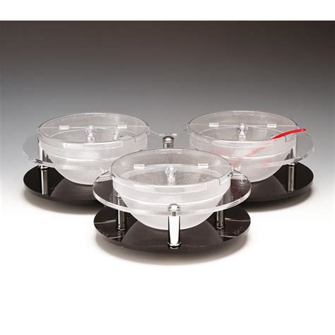 Zicco ZCP-114 Bowl Rotating Polycarbonate Display Stand, 3 pcs, 23 cm Price