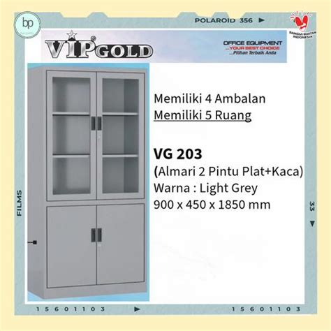 Jual Lemari Arsip Besi VIP Gold VG 203/Lemari File Besi Pintu (plat ...