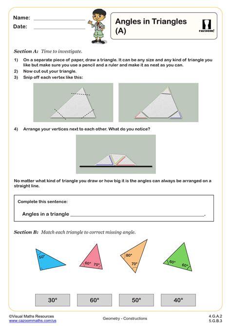 Image result for Math Antics Triangles Worksheet