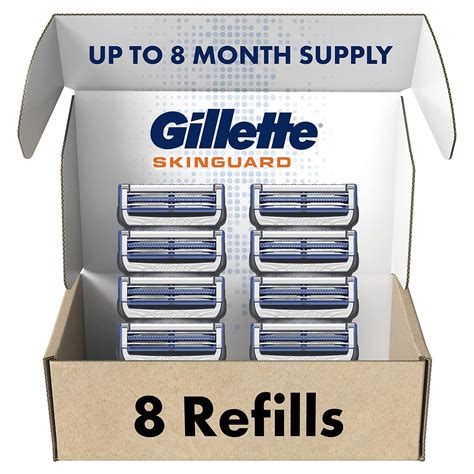 Gillette SkinGuard Men's Razor Blade Refills, 8 count : Amazon.in ...