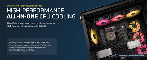 CORSAIR Nautilus 240 RS ARGB Liquid CPU Cooler – RS120 ARGB Fans – Fits ...