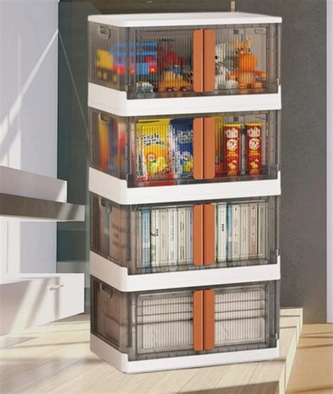 Folding Storage Boxes Set 50L Collapsible Storage Bins,Foldable ...