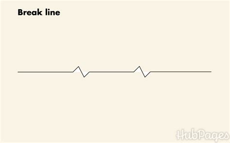 Image result for Break Line Engineering Drawing